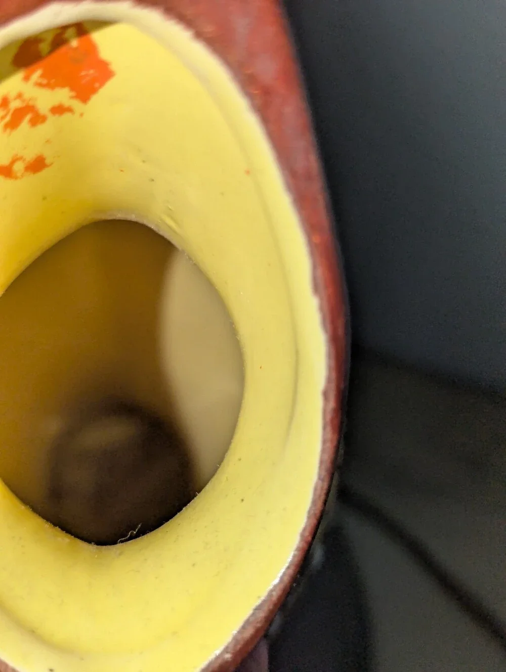 VTG MCM Keramos Israel Pottery Pitcher Vase Signed Israel Taub 13.5